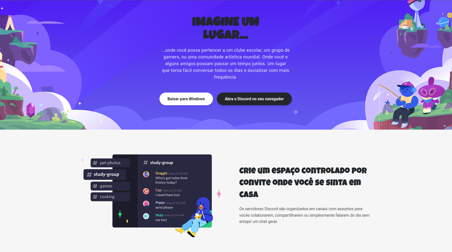 Recréation de la page Discord