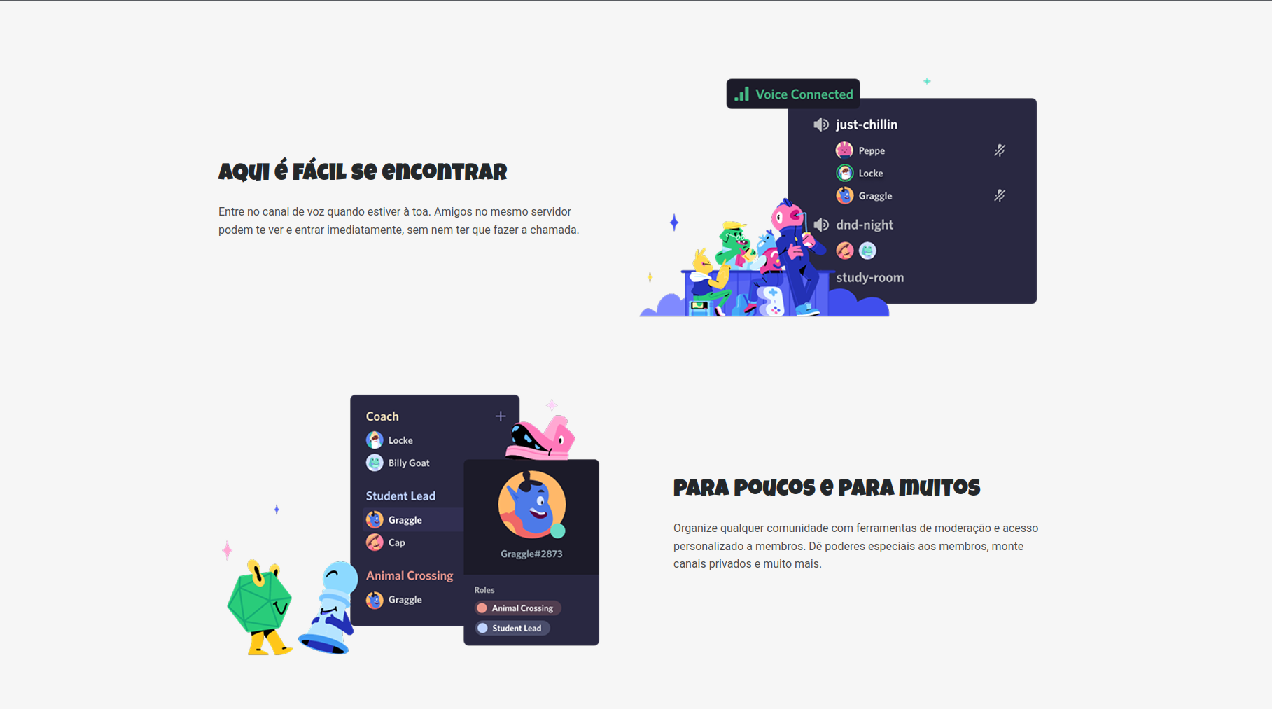 Section responsive Discord