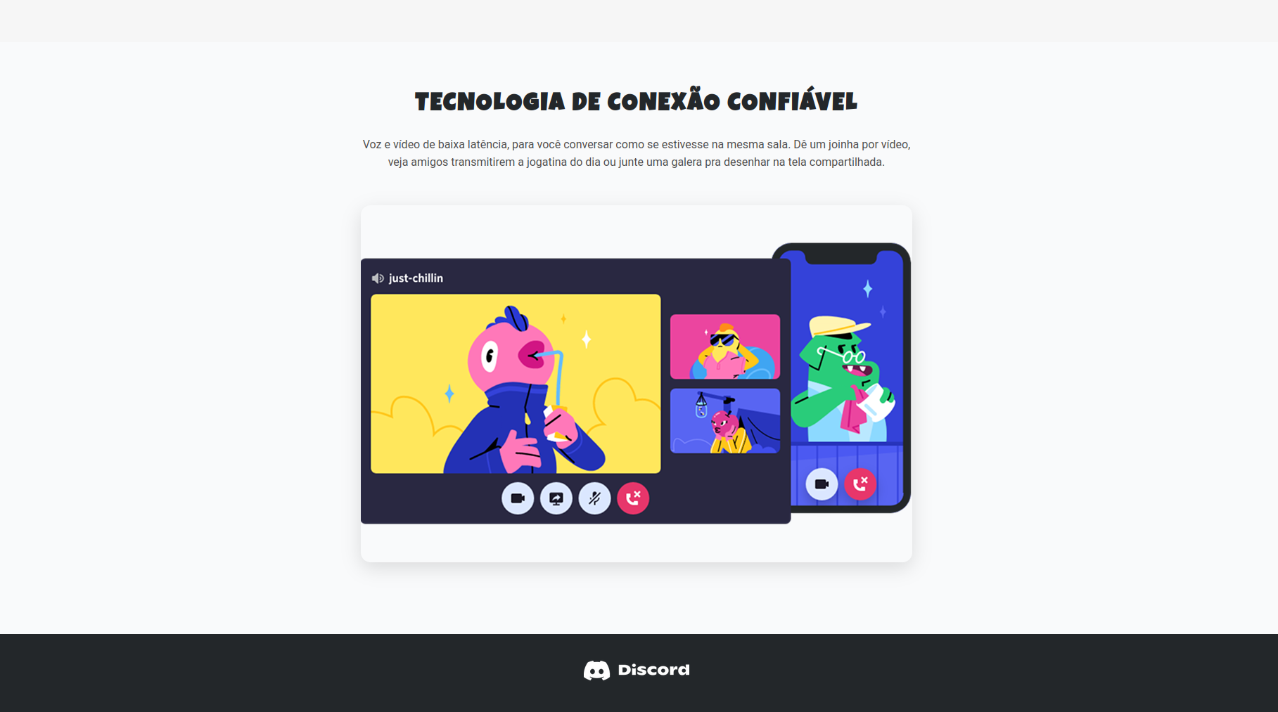 Interface inspirée de Discord