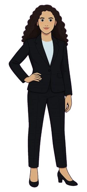 Photo de Alessandra debout en costume